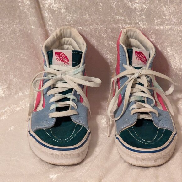 Classic Vans SK 8-HI Colorblock Skateboard Shoes Size 7.5 - Picture 2 of 12